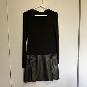 Bailey 44 Dress with Faux Leather